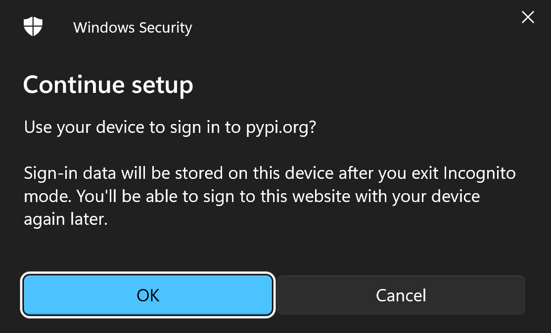 Use your device to sign in to example.com